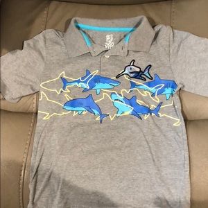 Short Sleeve Polo with Sharks